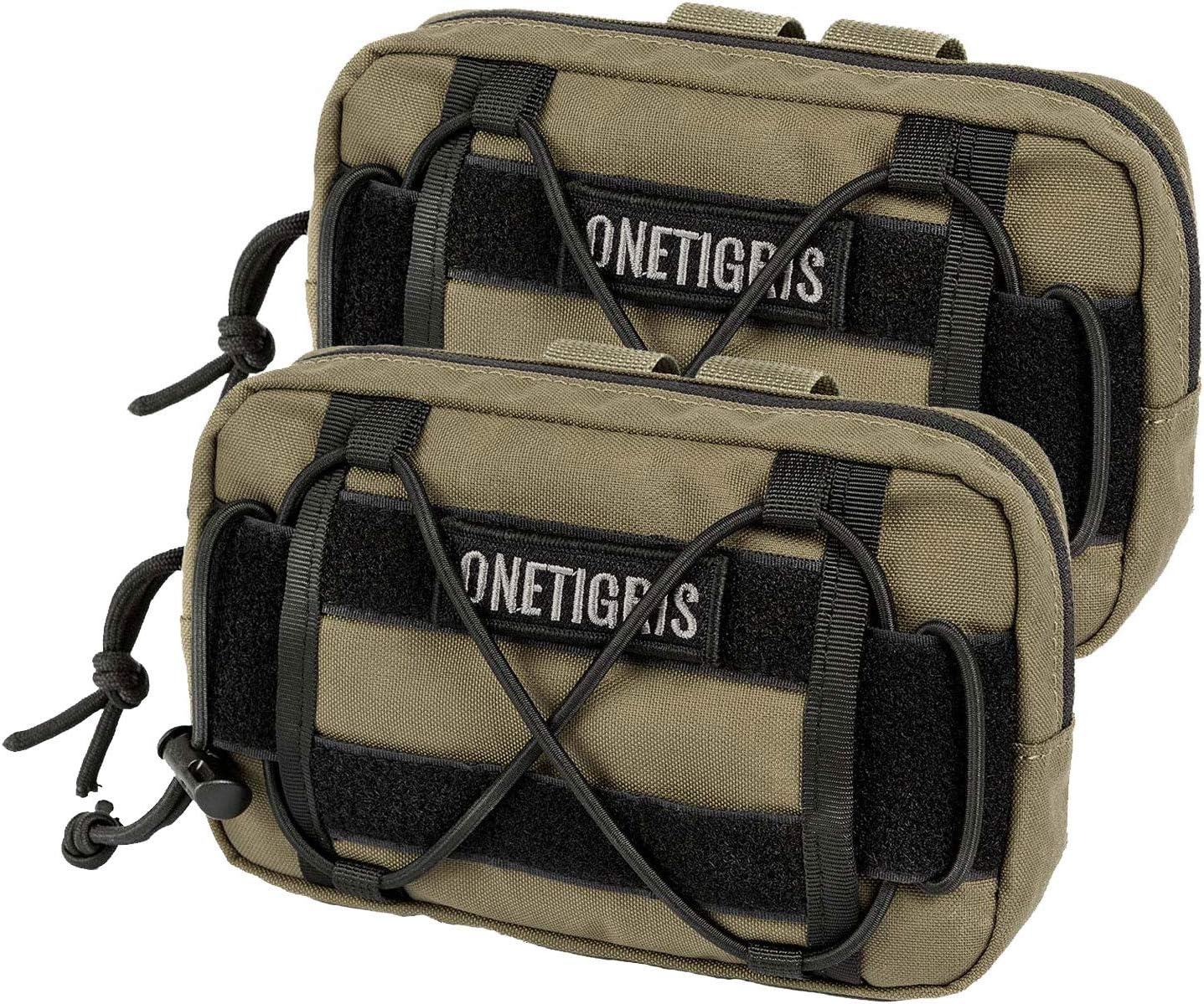 OneTigris EDC MOLLE Pouch 2-pack in Coyote Brown